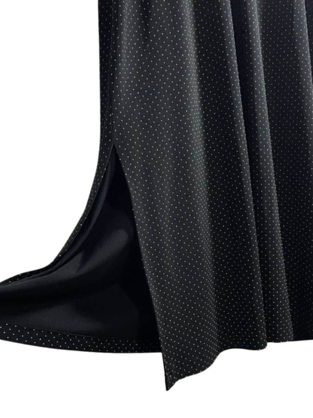 Ronni Nicole II by Ouida Black Polka Dot Sleeveless Maxi Dress Plus Size 20W - Picture 4 of 8